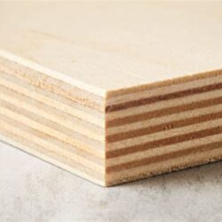 Angled side view of BB/BB Baltic Birch plywood showing clean layered construction