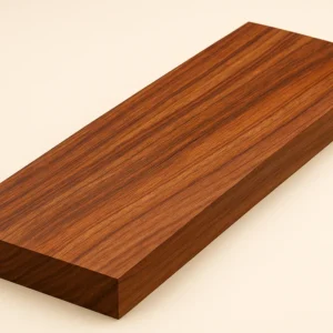 Granadillo dimensional lumber block with warm grain on a neutral background | G&H Hardwoods Auburn Seattle Tacoma