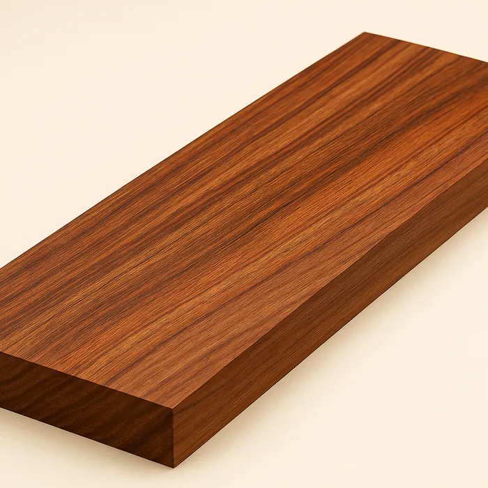 Granadillo dimensional lumber block with warm grain on a neutral background | G&H Hardwoods Auburn Seattle Tacoma